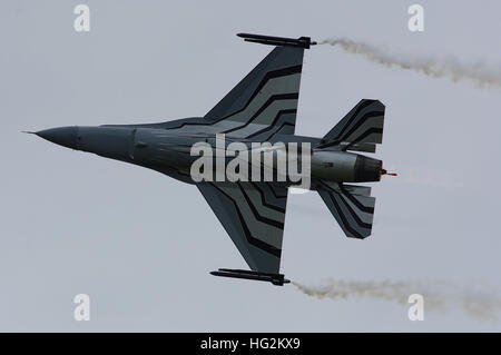 Belgischen f-16 Solo-Display. Stockfoto