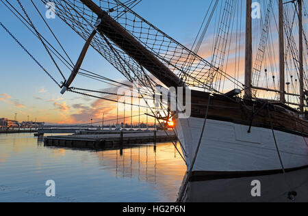 Südhafen im Morgengrauen Helsinki Finnland Stockfoto