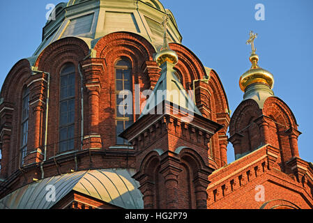 Uspenski Kathedrale Helsinki Finnland Stockfoto