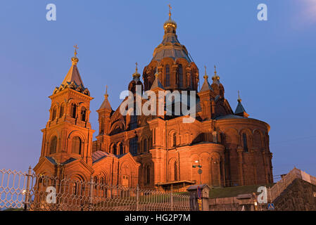 Uspenski Kathedrale Helsinki Finnland Stockfoto