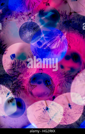 Christbaumkugeln abstrakt Stockfoto