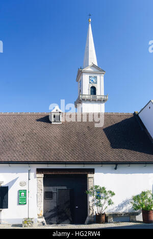 Purbach am Neusiedler See: Kirche St. Nikolaus, Burgenland, Österreich Stockfoto