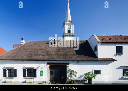 Purbach am Neusiedler See: Kirche St. Nikolaus, Burgenland, Österreich Stockfoto