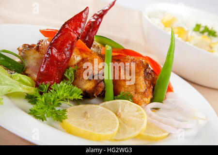 Tandoori Chicken Beine, indisches Essen Stockfoto