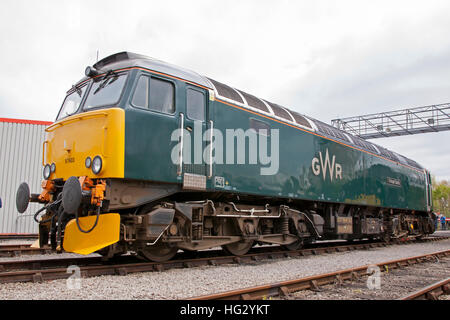 Klasse 57 bei First Great Western St Phillips Marsh Depot, Bristol, England Tag der offenen Tür 02.05.2016. Stockfoto