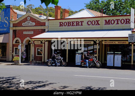 Maldon, eine historische Stadt in Victorias Goldfields Region, Australien Stockfoto