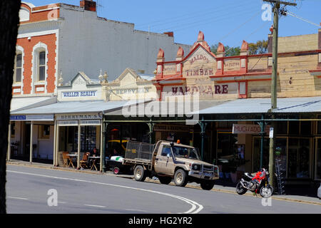 Maldon, eine historische Stadt in Victorias Goldfields Region, Australien Stockfoto