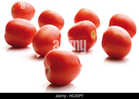 Eiertomaten, Heirloom Tomaten Sorte (Lycopersicon Esculentum) Stockfoto