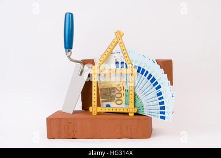 Symbolisch für die Finanzierung Stockfoto