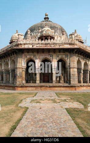 Isa Khan Garten Grab, Humayun Mausoleum, New Delhi, Indien Stockfoto