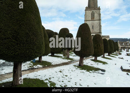 St. Marien Kirche, Painswick, Gloucestershire, England UK Stockfoto