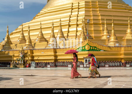 Shwemawdaw Pagode in Bago, Myanmar, Asien Stockfoto