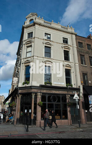 Die zehn Glocken Ecke Kneipe in Spitalfields berühmt für seine Jack der Ripper-Verbindung. Stockfoto