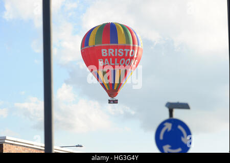 Bristol Ballone über Bristol Stockfoto