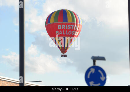 Bristol Ballone über Bristol Stockfoto