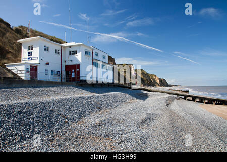 Sheringham die RNLI Lifeboat Station an der North Norfolk-Küste Stockfoto