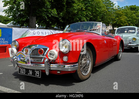 Klassische britische MGA-Sportwagen Stockfoto