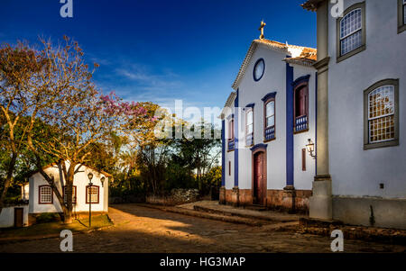 St. Johannes der Evangelist-Kapelle in Tiradentes, MG, Brasilien Stockfoto