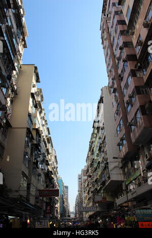 Wohnung hoch steigt in Mong Kok, Kowloon, Hong Kong, China Stockfoto