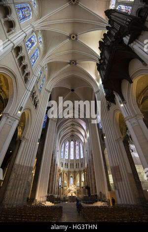 Kathedrale von Chartres, innen-/ Vue Interieure De La Cathedrale de Chartres Stockfoto