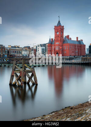 Pierhead Gebäude, Cardiff Bay, Glamorgan, Wales, UK Stockfoto