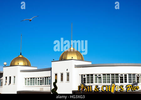 Clacton Pier in Clacton on Sea, Essex, England Stockfoto