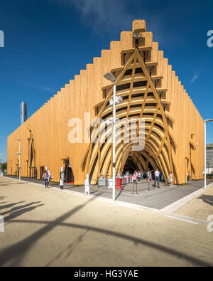 Außenansicht des Frankreich-Pavillon an der Expo 2015 Milano, Italien von den Architekten Studio X-TU, Studio ALN Atelien und Studio Stockfoto