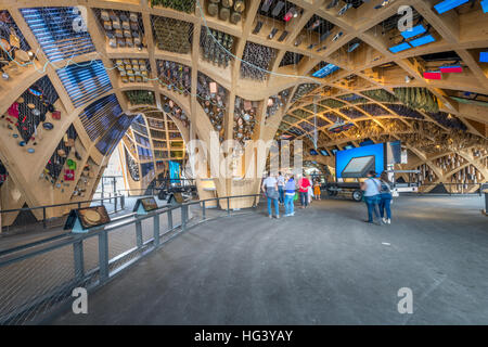 Innenansicht des Frankreich-Pavillon an der Expo 2015 Milano, Italien von den Architekten Studio X-TU, Studio ALN Atelien und Studio Stockfoto