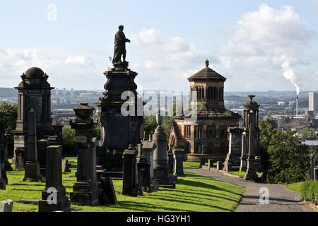 Glasgow Necropolis, Schottland. Stockfoto