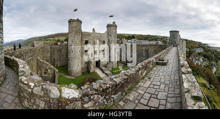 Harlech Castle, Gwynedd, Wales Stockfoto