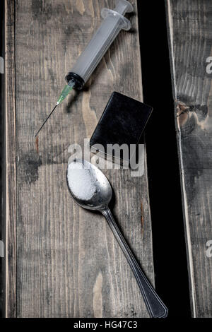 Medikament-Einnahme-kit Stockfoto