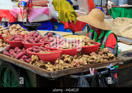 Fisch Markt, Nampo Bezirk, Busan, Südkorea, Asien Stockfoto