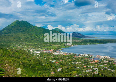 Blick auf Rabaul, East New Britain, Papua-Neuguinea, Pazifik Stockfoto