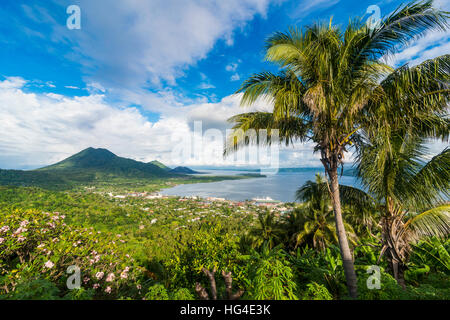 Blick auf Rabaul, East New Britain, Papua-Neuguinea, Pazifik Stockfoto