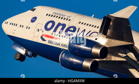 British Airways Boeing 747 Flugzeug Stockfoto