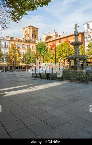 Plaza de Bib-Rambla, Granada, Spanien Stockfoto