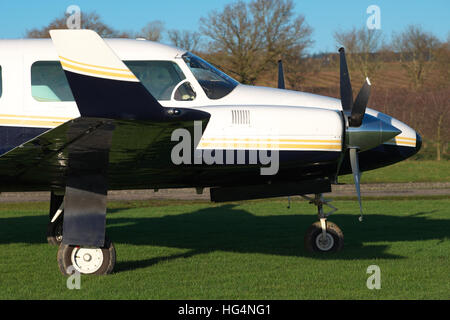 Piper Pa-31 Navajo executive Flugzeuge Twin Motor Propellerflugzeug Baujahr 1979 Stockfoto