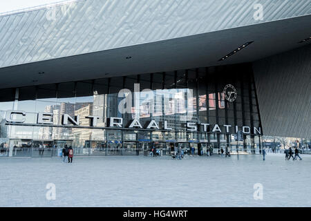 Rotterdam Centraal Station. Stockfoto