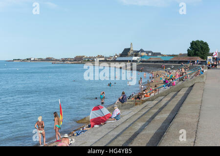 Sheerness Strand, Sheerness, Isle of Sheppey in Kent, England, Vereinigtes Königreich Stockfoto