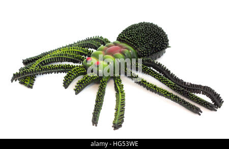 Spinne Spielzeug auf einem weißen Hintergrund isoliert Stockfoto