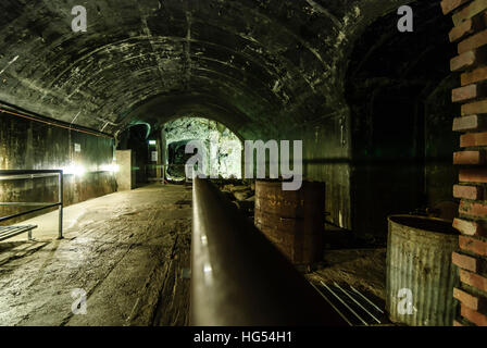 Berchtesgaden: Unvollendete Gas Schleuse im Platterhof Bunker / Gast-Haus-Bunker an der Dokumentation Obersalzberg, Oberbayern, Berchtesgadener Land Stockfoto