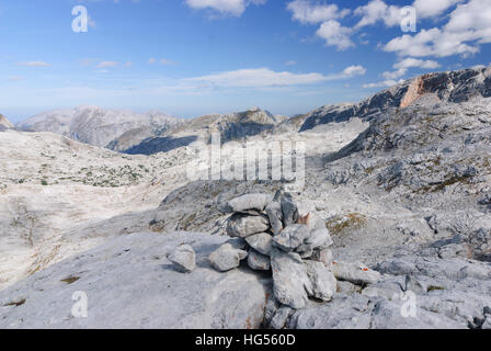 Berchtesgadener Alpen: Berge Steinernes Meer, Tennengau, Salzburg, Österreich Stockfoto
