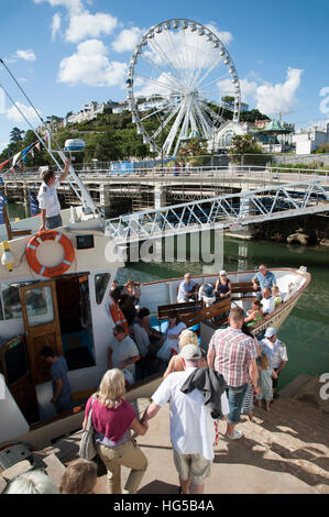 Die Passagierfähre Western Lady III betreibt in der Sommersaison zwischen Küstenstädte von Brixham und Torquay Devon UK Stockfoto