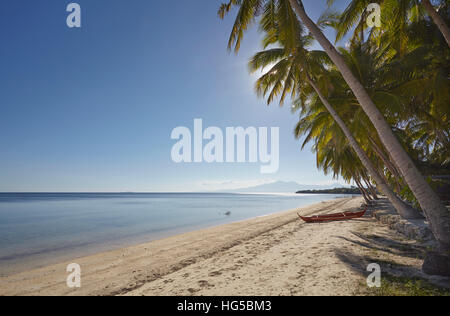 Der Strand von San Juan an der Südwestküste von Siquijor, Philippinen, Südostasien, Asien Stockfoto