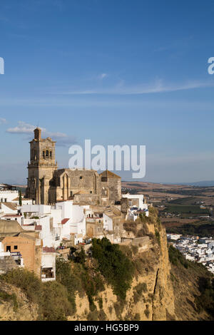 Kirche von San Pedro, Arcos De La Frontera, Andalusien, Spanien Stockfoto