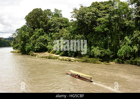 Misahualli in The Oriente, Leiter der Navigation am Rio Napo (Amazon), Ecuador, Südamerika Stockfoto