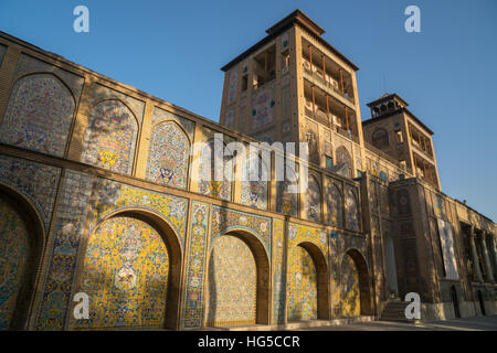 Golestan Palast, UNESCO, Schams-al Emarat Türme (Gebäude der Sonne), Teheran, Iran, Naher Osten Stockfoto