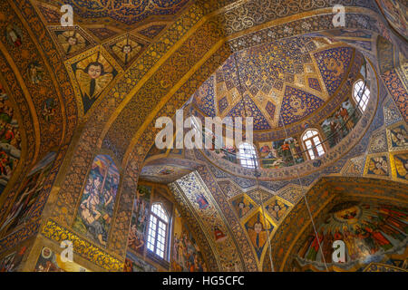 Innere der Kuppel der Kathedrale, Isfahan, Iran, Naher Osten Vank (Armenisch) Stockfoto