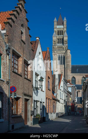 St. Saviours Kathedrale (St. Salvator-Kathedrale), UNESCO, Brügge, Belgien Stockfoto