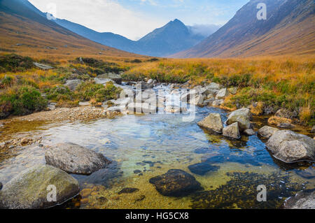 Sannox brennen, Glen Sannox, Isle of Arran, North Ayrshire, Schottland, Vereinigtes Königreich Stockfoto